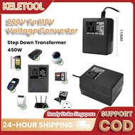 450W Voltage Converter Transformer 220V To 110V Step Down Transformer 110V To 220V Travel Adapter EU