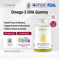 【Official】Unichi Omega-3 DHA Gummy, Improve Focus & Memory Retention, Supports Brain Performance, Re