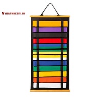 12 Belts Karate Belt Display Rack, Felt Taekwondo Belt Display, Martial Art Belt Display Holder for 