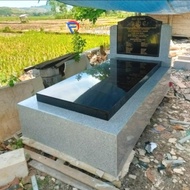 Kijing makam mewah besar batu import blackgold dan starwhite 