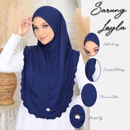 BORONG - TUDUNG SARUNG LAYLA COTTON PREMIUM (OFFER)