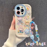 SAMSUNG case Stickers and chains of stars, flowers and animals Phone case suitable for SAMSUNG A54 A