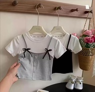 Blouse atasan anak perempuan rompi pita 1-8 thn