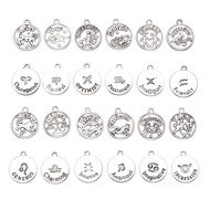 12Pcs/Set Twelve Constellations Charms Round Zodiac Pendant For DIY Handmade  Astrology Bracelets Pendant Necklaces Taurus Scorpio Capricron Leo Gemin Gift  Jewellery Making