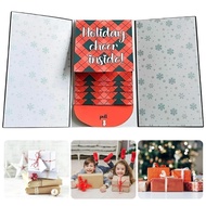 CH* Christmas Keepsakes Card Holders With 4 Customizable Slots And Message Space