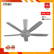 KDK K14YZ 56" 5 Blade Remote Ceiling Fan (Grey)