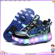 Childrens shoes with light-emitting shoes double-wheeled Heelys unisex roller skates size 27-39