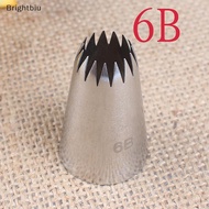 [Brightbiu] 6B Stainless Steel Icing Nozzle Decor Tip Cake Baking Pastry Decor Boutique