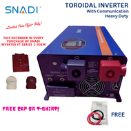 SNADI Solar Pure Sine Wave Toroidal Inverter 24V 48V 4kW Adjustable LVD/HVR & Parameter Modification