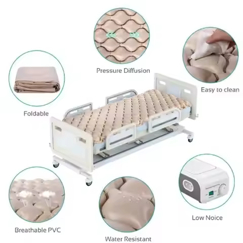 Fortable Anti-Decubitus Mattress Portable Durable Bubble Ripple Mattress Waterproof 130 Individually
