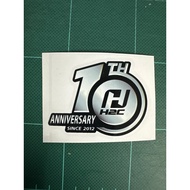 H2c 10th Logo Sticker 10th Anniversary