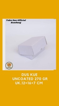 sale ! kardus/box/dus kue uncoated uk. 16 x 14 x 7 cm isi 100 pcs