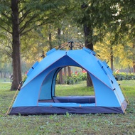 Tent Outdoor Beach 3-4 Person Travel Automatic Camping Tent Double Person Camping Equipment Fake Dou