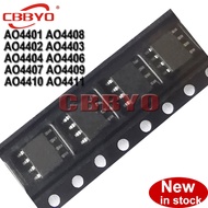 10pcs 全新 AO4401 AO4402 AO4403 AO4404 AO4406 AO4407 AO4408 AO4409 AO4410 AO4411 AO4413 sop-8