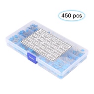 [Fast Ship] Ceramic Capacitors Assortment Kit 15 Value 3kV Capacitor Kit, 450Pcs 100pF-10000pF Capac