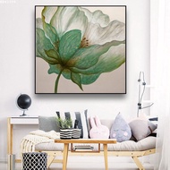 Square flower wall canvas painting