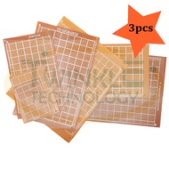 PCB Single Sided Prototype PCB Tinned Universal Breadboard FR4 3pcs/pack