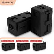 LOMC◇Ferrite Ring Core Black Clip-On Square Ferrite Core Noise Suppressor Cable Clamp