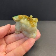 瀚玉珠寶 天然A貨翡翠 老三彩貔貅翡翠 老味道翡翠 天然緬甸玉