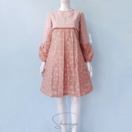 Shanaya Batik Tunik Garutan Seling Batik Cap Solo Model Terbaru Best Seller