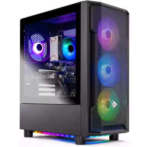 Shadow Gaming PC Desktop, Ryzen 5 9600X 3.9 Ghz (5.4GHz Turbo), RX 9060 XT 8GB, 1TB Gen4 NVMe SSD, 1