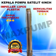 Kepala Pompa Satelit 4Inch Body Stainless Submersible water Pump 4HP