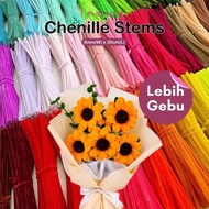 Chenille Stems 100pcs Colorful Pipe Cleaners Sticks Rod Assorted Flower Wire Bundle Macaron Twist Da