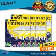 Quaff Matte Label Sticker Paper 175gsm A4