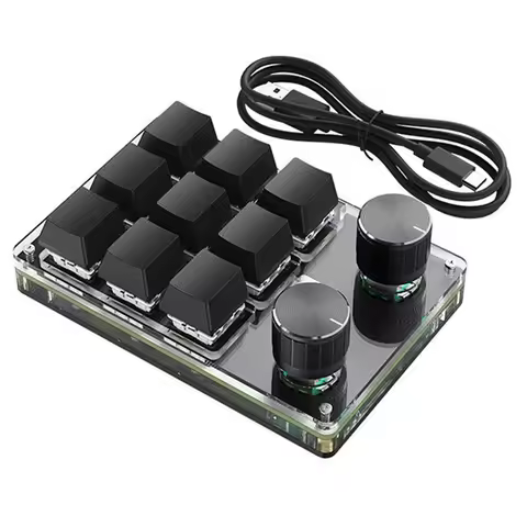 Superior Mini Keyboard Macro Programming Keyboard 9 Keys RGB Macro Keyboard 9Key Wired Keyboard