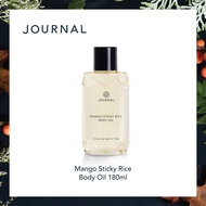 Journal Mango Sticky Rice Body Oil 180 ml.บอดี้ออย ออยล์บำรุงผิว เนื้อบางเบา ซึมไว กลิ่นหวานจากมะม่ว