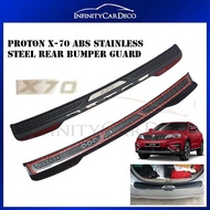 Proton X-70 X70 Chrome Stainless Steel ABS Rear Bumper Guards Step Protector