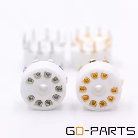 10PCS Ceramic 9pin B9A PCB MOUNT Tube Socket FOR 12AX7 12AT7 12AU7 6DJ8 ECC82 5670 6922 Hifi Audio V