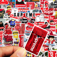 Sup Supreme sticker สติกเกอร์กันน้ำรูปแบบที่แตกต่างกัน, 50 ชิ้น dragon ball one piece NARUTO