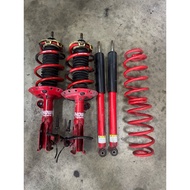 Honda Jazz GE8 RS Showa Tuning Sport Absorber Shocks Set with spring original halfcut japan
