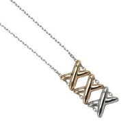 二手Chaumet Lien D淨化草本' Amour 三顏色項鍊，18K 金（黃金、玫瑰金和白金），約 8.48 克。女士款。