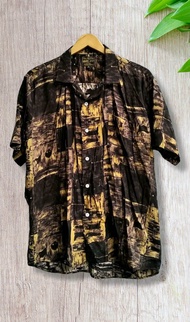 KEMEJA HEM SURFING PRIA MOTIF PANTAI BAJU DISTRO PRINTING ORIJINAL LENGAN PENDEK