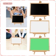 [szxmkj2lp] Wood Chalkboard Sign with Easel Stand Quick Setup for Bars, Kitchens Drawing Board 27x16