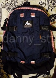 激罕珍藏👍🏻Gregory All Day 22L Navy Blue 海軍藍 X 紅花邊 舊Logo Backpack 書包 背囊 (Made in Philippines 菲律賓製)