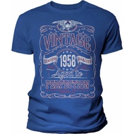 Men's cotton T-shirt 65th Birthday Shirt for Men - Vintage 1958 Aged to Perfection - 65th Birthday 4