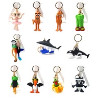 Creative Italian Brainrot Animal Monster Fusion Edition Tungtungtung Sahur Anime Keychain
