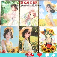 Sổ A4 luyện chữ đẹp Hà Thanh nhiều ô ly to 2.5mm 3mm và 4mm giấy dày phù hợp cho người mới luyện chữ