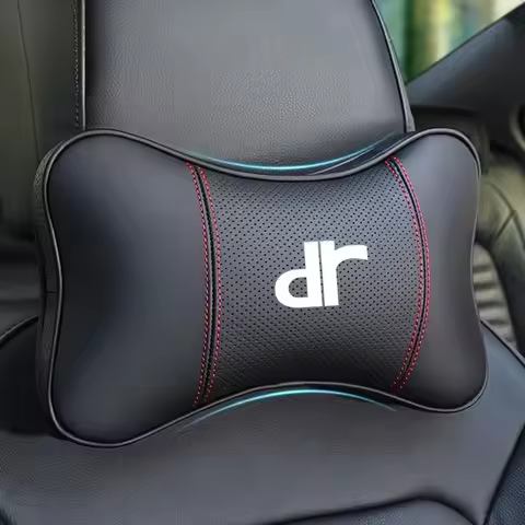 1Pcs Car Seat Headrest Auto Logo Neck Pillow For DR Motors 1.0 EV 2.0 3.0 4.0 5.0 DR3 DR1 DR2 DR4 DR