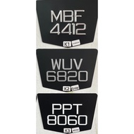 MOTOR NOMBOR PLATE BESI KETUK (TYPE #K) - [PLAT BESI | PLAT ALUMINUM | MOTOR | SUPERBIKE]