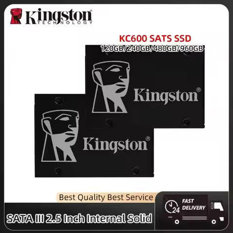 Kingston KC600 SSD 256GB 512GB 1TB 2TB SATA 3 2.5 Inch Internal Solid State Drive HDD Hard Disk HD S