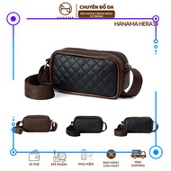 Hera14 Hanama women's crossbody bag with bare design, combination of two colors Brown - Black, size 