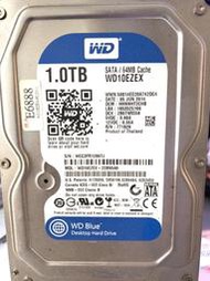 WD 1T 3.5吋硬碟 WD10EZEX-22BN5A0 良品 無壞軌 研究 報帳 救資料的最愛NO.944