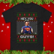 Sloth Hey You Guys Christmas T Shirt, Funny Xmas Movie Quote Tee, Retro Top