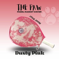 The Paw Dusty Pink Denim Head Padel Cover with Thermal lining | Padel Racket Bag | Padel Racket Bag 