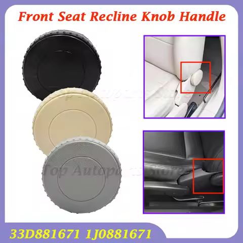 Beige Black Gray Front Seat Recline Knob Handle 33D881671 1J0881671 For VW Bora Golf Jetta Passat Be