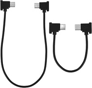 2pcs Micro USB to USB-C Data Cables for RC-N1/N2/N3 Controller, 30cm/11.81 Inch & 15cm/5.91 Inch Dro